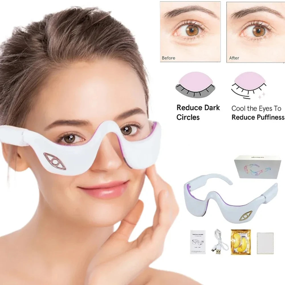 3D Eye Beauty Device - Electric Smart Pulse Infrared Heat Compress