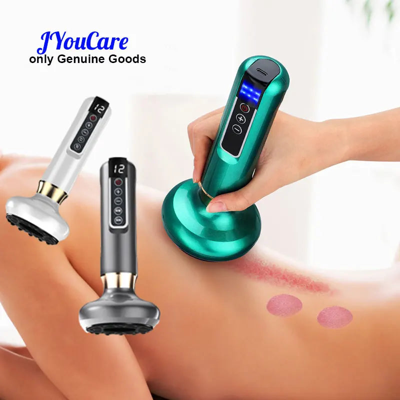 Rechargeable Vacuum Cupping Device – Skin Scraping Massager for Health & Beauty